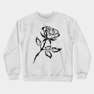 Studded Rose Crewneck Sweatshirt